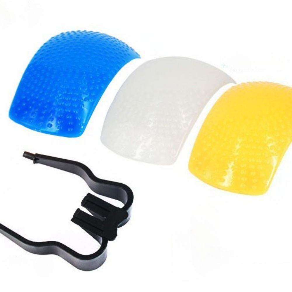 Pop Up Flash Diffuser - Universele Pop-Up Camera Flitsdiffuser 3 Kleuren