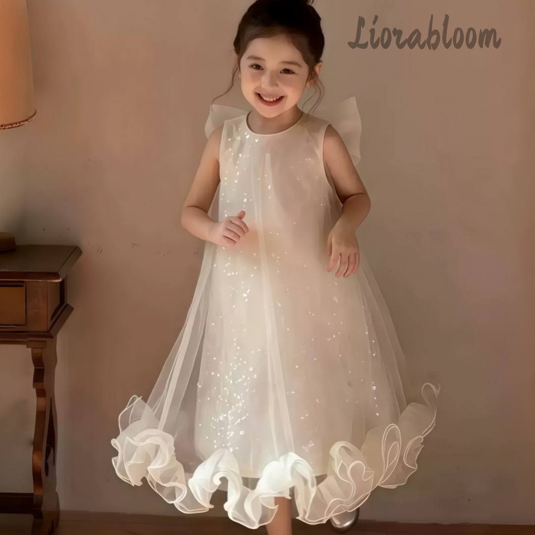Photography Wedding - Op maat gemaakte formele meisjesjurk, sprankelende