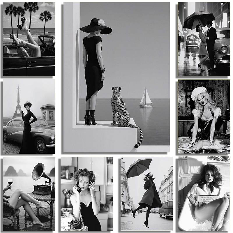 Photography Trend - Zwart-wit mode straat interieur sexy schoonheid