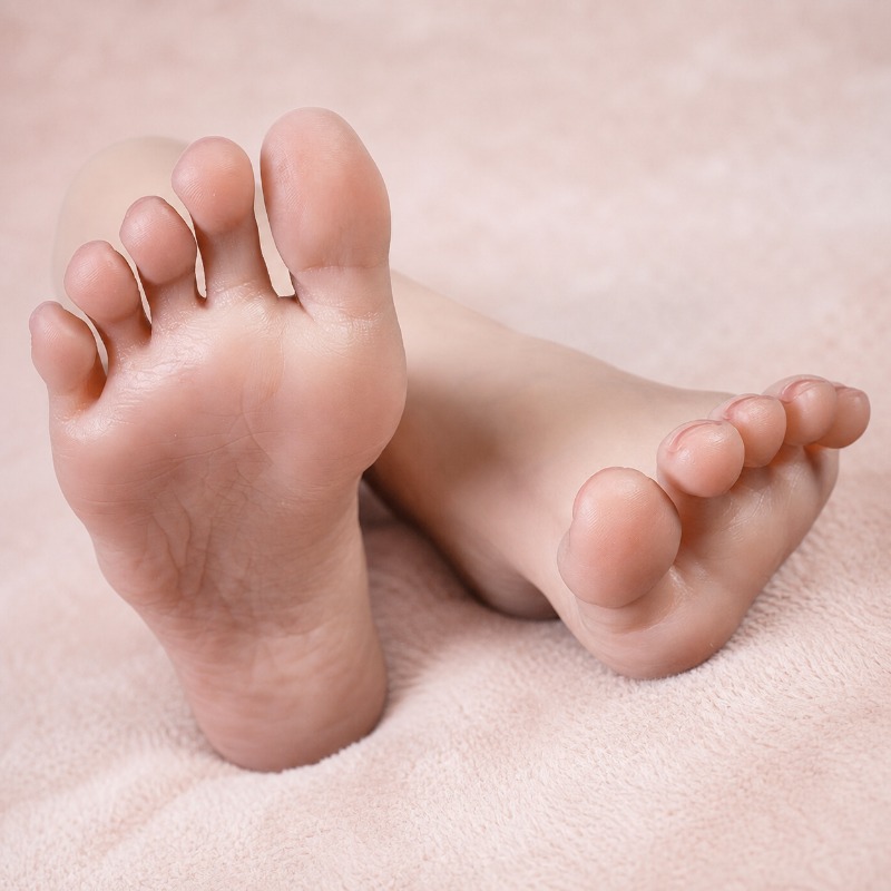 Photography Training - Levensecht vrouwelijk siliconen voetmodel voor nagelkunsttraining,