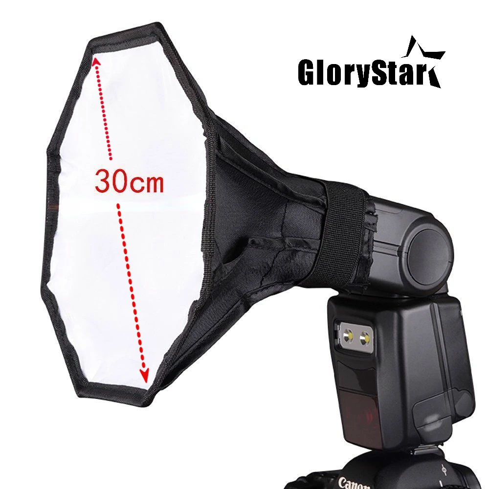 Pop Up Flash Diffuser - Octagon Flash Diffuser 30Cm 12 Inch
