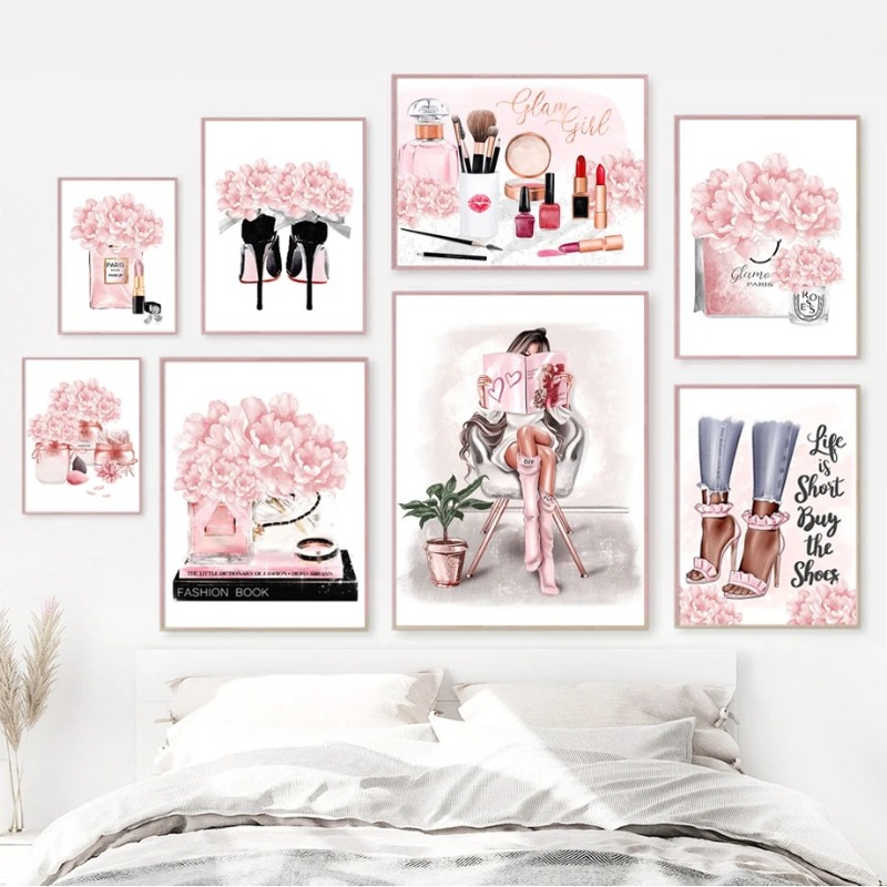 Photography Fashion - Roze Bloem Parijs Parfum Mode Lippenstift