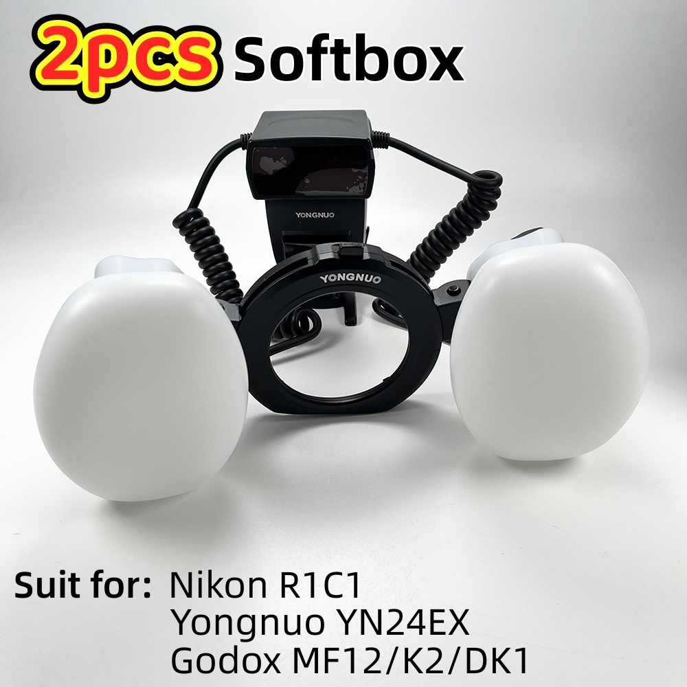 Pop Up Flash Diffuser - 2 Stuks Softbox Dual Head Flitslamp