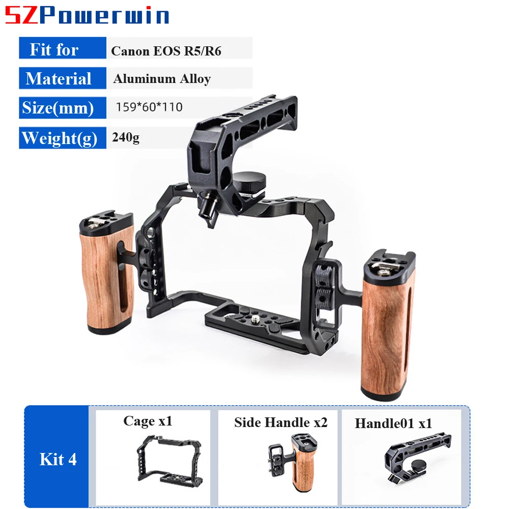 Camera Cage Rig - Powerwin Voor Canon EOS R5 R6