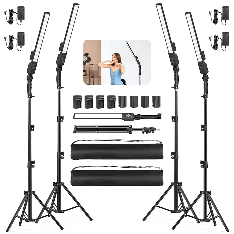 Photography Desk - 4 stks LED Fotografie Studio Verlichting