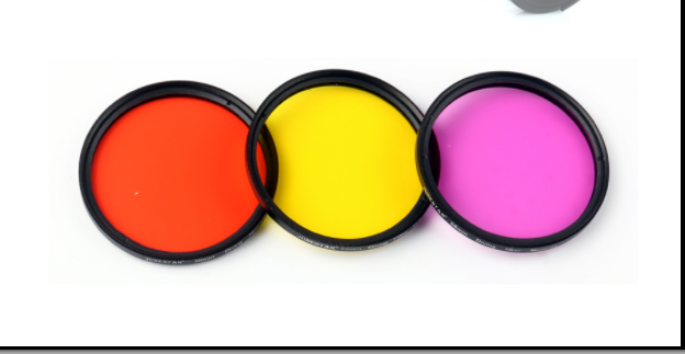 Photography Yellow Filter - Waterdicht Rood geel paars Filter voor