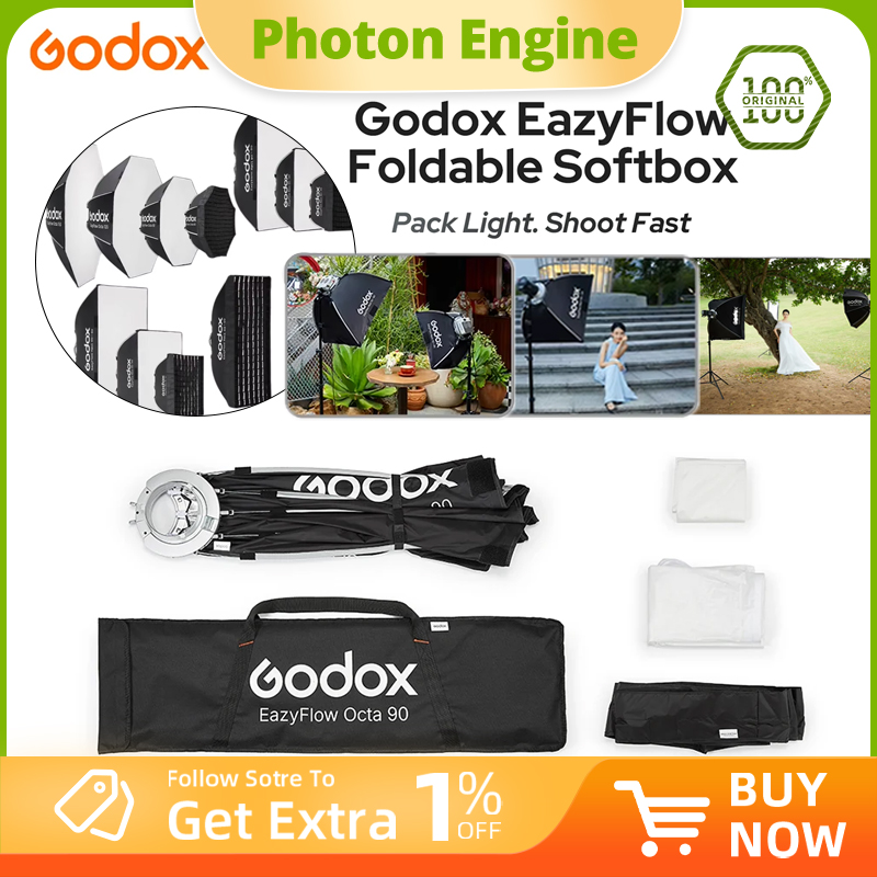 Pop Up Flash Diffuser - Godox EazyFlow serie opvouwbare softbox met