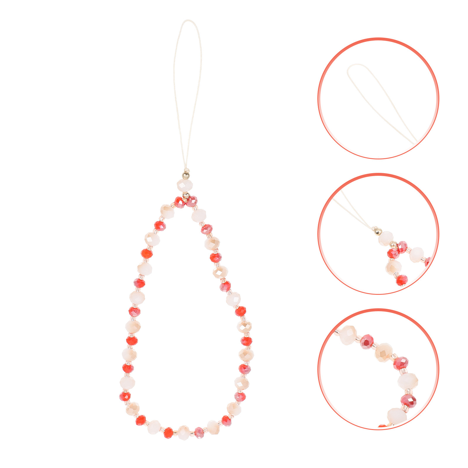 Camera Wrist Strap - Decoratieve telefoonketting met kristallen kralen, multifunctionele