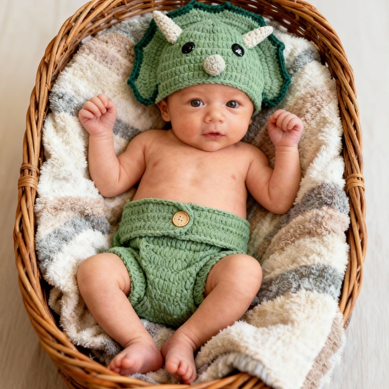 2 stuks gehaakte dinosaurus pa - Photography Outfits recensie en prijs
