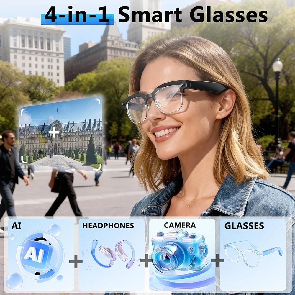 4K Smart AI Bril met 8MP camer - Photography Japanese recensie en prijs