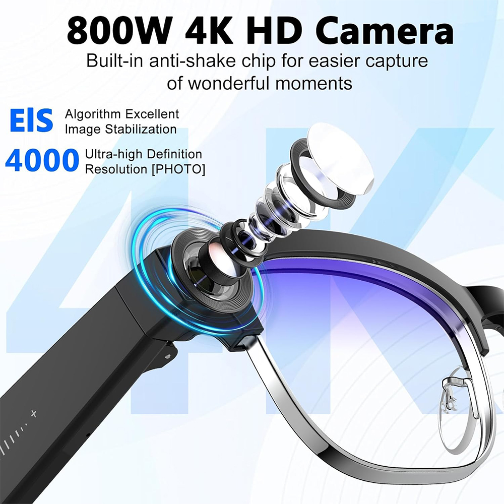 4K Smart AI Bril met 8MP camer - Photography Japanese recensie en prijs
