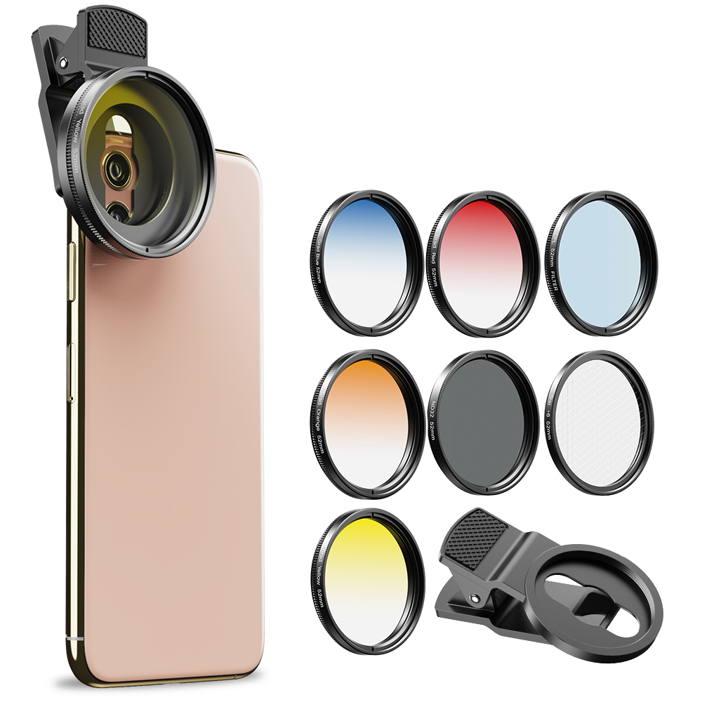 APEXEL 52mm 7in1 Geleidelijke  - Photography Yellow Filter recensie en prijs