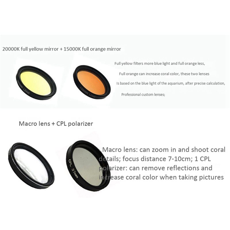 3X Aquarium Smartphone Camera  - Photography Yellow Filter recensie en prijs