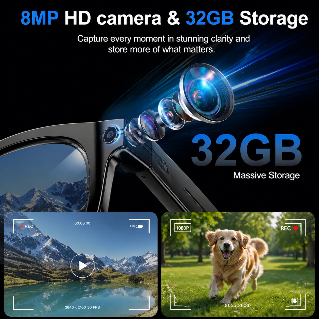 2026 AI Smart Bril met 8MP Cam - Photography Japanese recensie en prijs