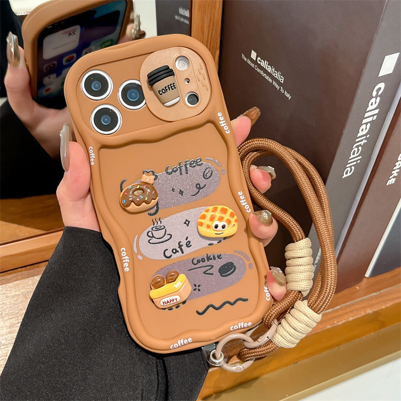 3D Cartoon Brood Telefoonhoesj - Camera Wrist Strap recensie en prijs