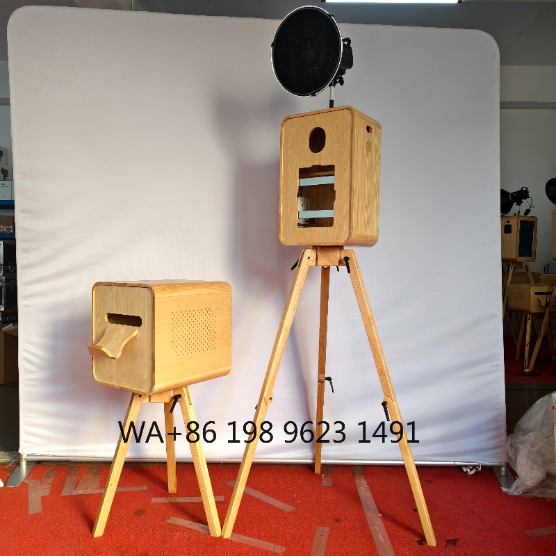 Retro houten selfie fotohokje  - Photography Wedding recensie en prijs