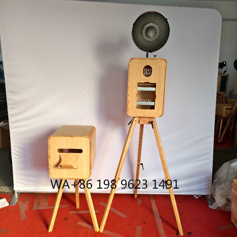 Retro houten selfie fotohokje  - Photography Wedding recensie en prijs
